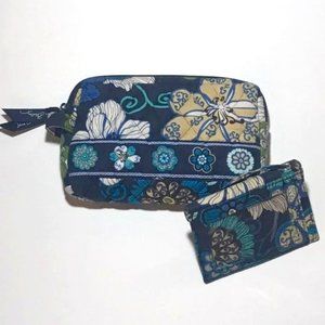 Vera Bradley Makeup Bag & Writlet